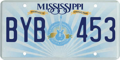 MS license plate BYB453