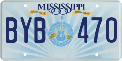 MS license plate BYB470