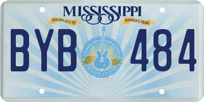 MS license plate BYB484