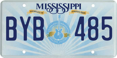 MS license plate BYB485