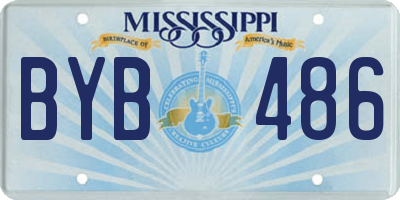 MS license plate BYB486