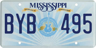 MS license plate BYB495