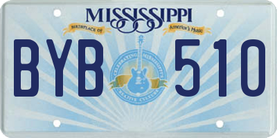 MS license plate BYB510