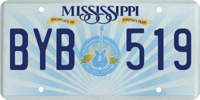 MS license plate BYB519