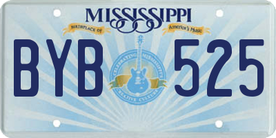 MS license plate BYB525