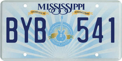 MS license plate BYB541