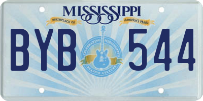 MS license plate BYB544