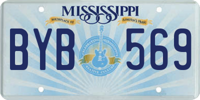 MS license plate BYB569