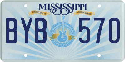 MS license plate BYB570