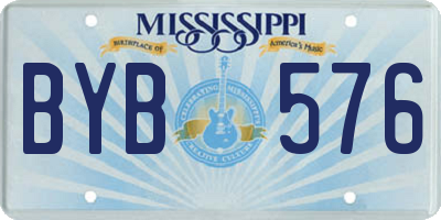 MS license plate BYB576