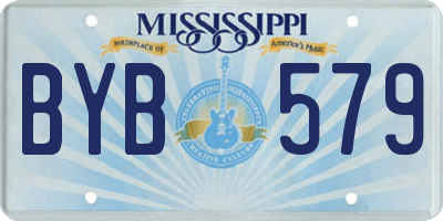 MS license plate BYB579