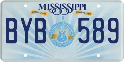 MS license plate BYB589