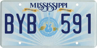 MS license plate BYB591