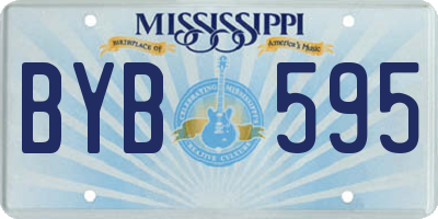 MS license plate BYB595