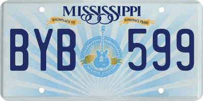 MS license plate BYB599