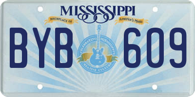 MS license plate BYB609