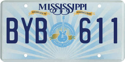 MS license plate BYB611