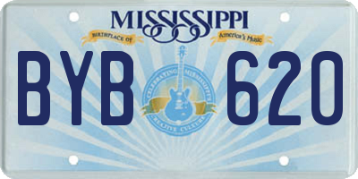 MS license plate BYB620