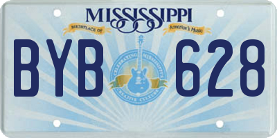 MS license plate BYB628