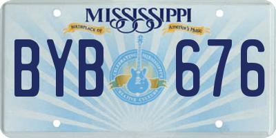 MS license plate BYB676