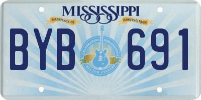 MS license plate BYB691