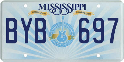 MS license plate BYB697