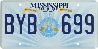 MS license plate BYB699