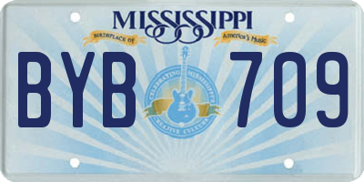 MS license plate BYB709