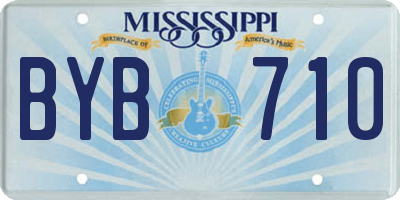 MS license plate BYB710