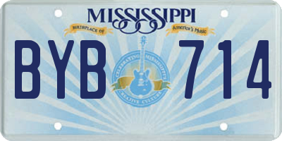MS license plate BYB714