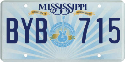 MS license plate BYB715