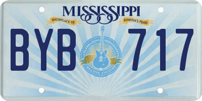 MS license plate BYB717
