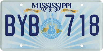 MS license plate BYB718