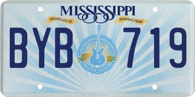 MS license plate BYB719