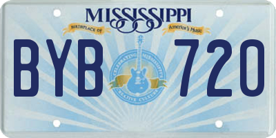 MS license plate BYB720