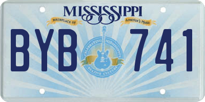 MS license plate BYB741