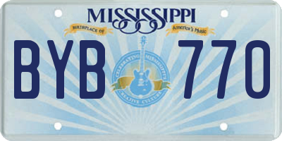 MS license plate BYB770