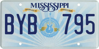 MS license plate BYB795