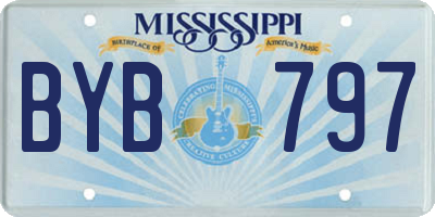 MS license plate BYB797