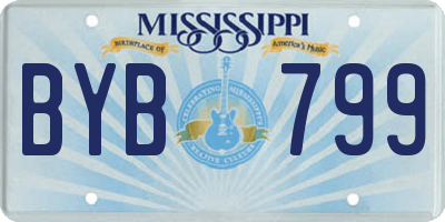 MS license plate BYB799