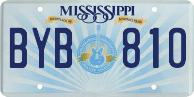 MS license plate BYB810