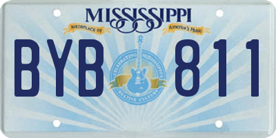 MS license plate BYB811