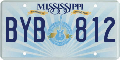 MS license plate BYB812