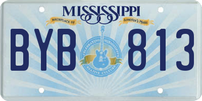 MS license plate BYB813