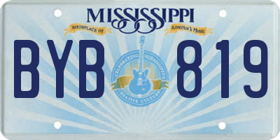 MS license plate BYB819