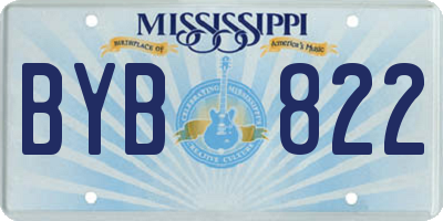 MS license plate BYB822