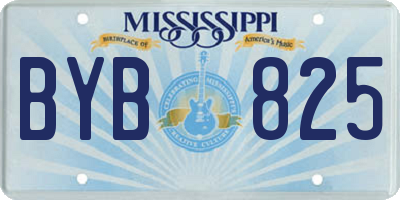 MS license plate BYB825