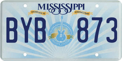 MS license plate BYB873