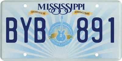 MS license plate BYB891