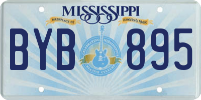 MS license plate BYB895
